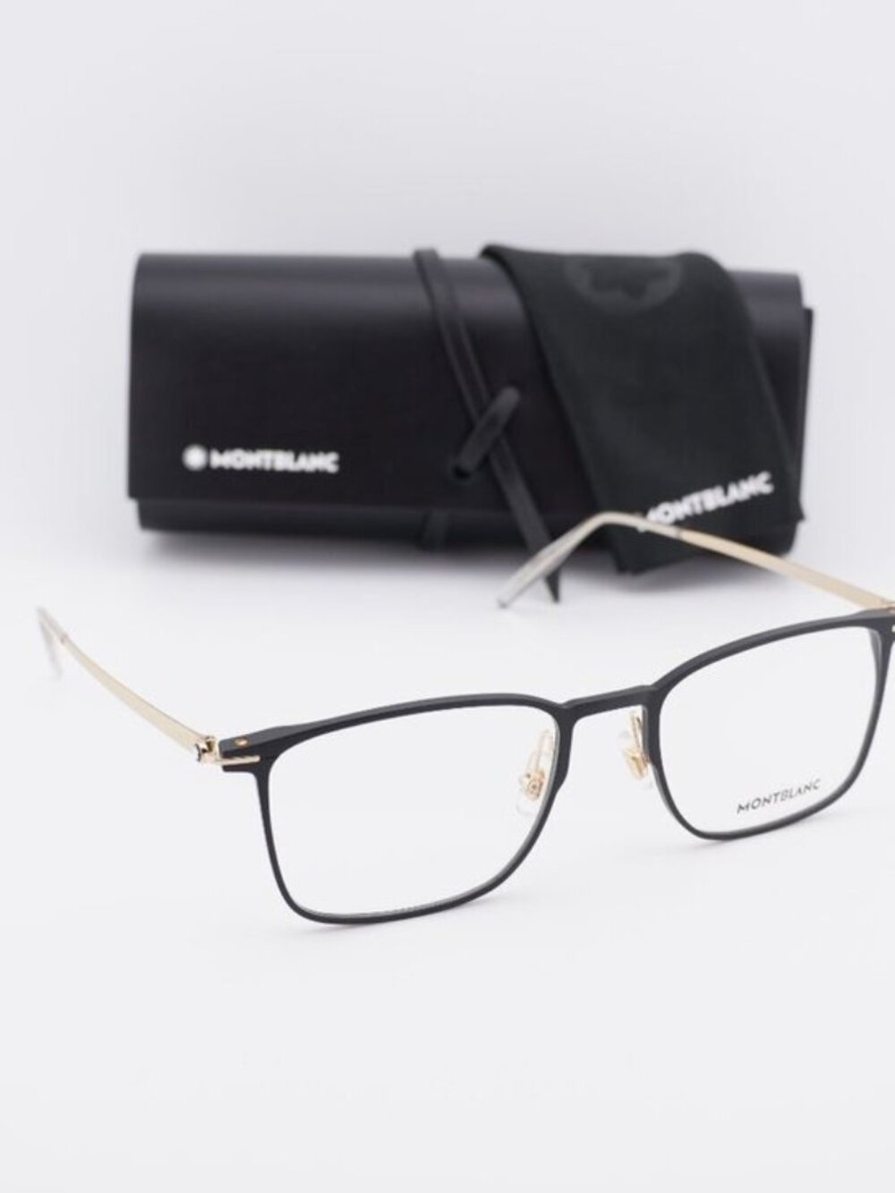 Montblanc MB0193O 002 Rectangle Eyeglasses 55mm – Black
